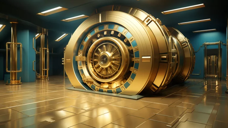 coffre-fort-banque-or